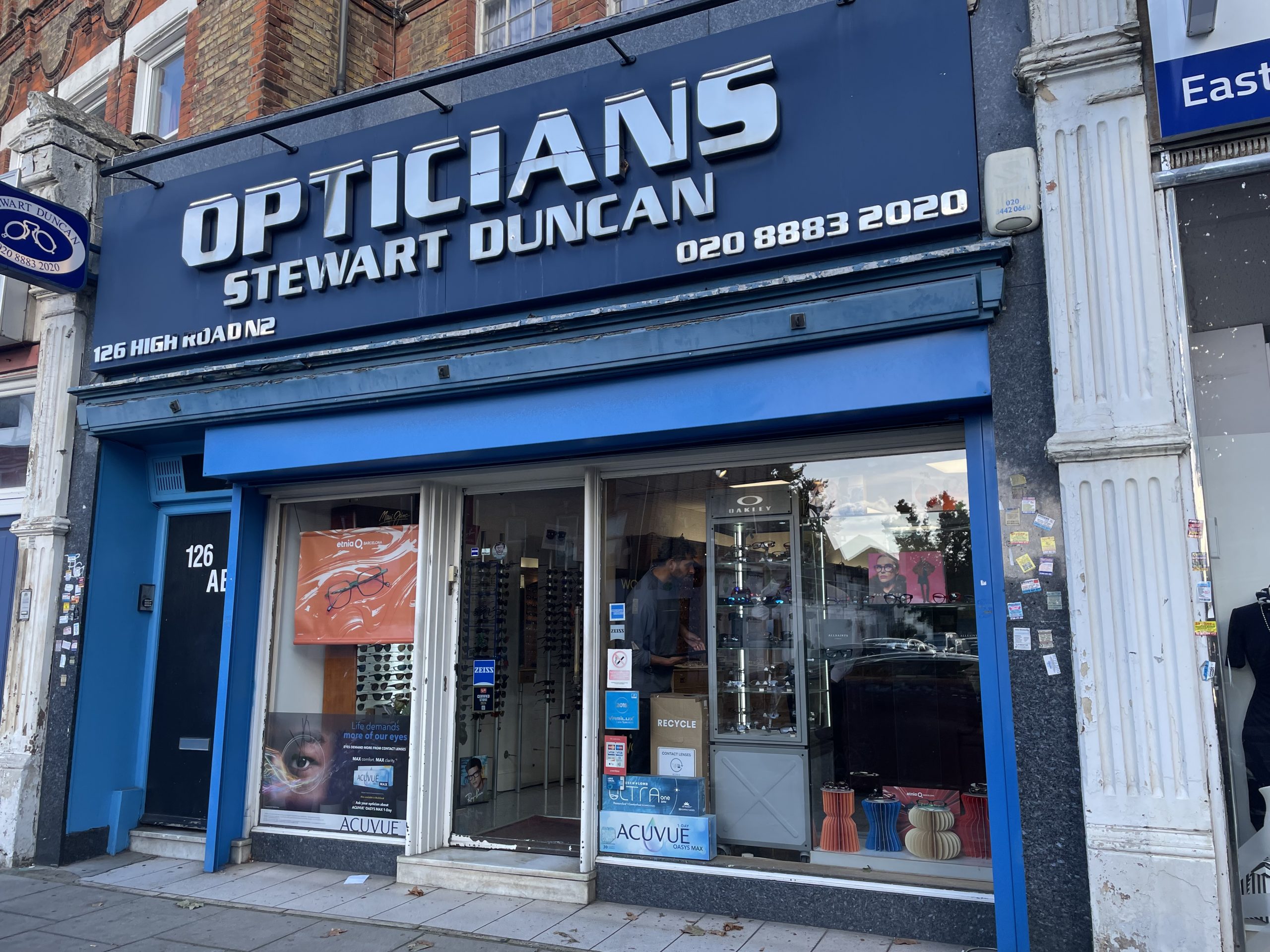 Stewart Duncan optician East Finchley
